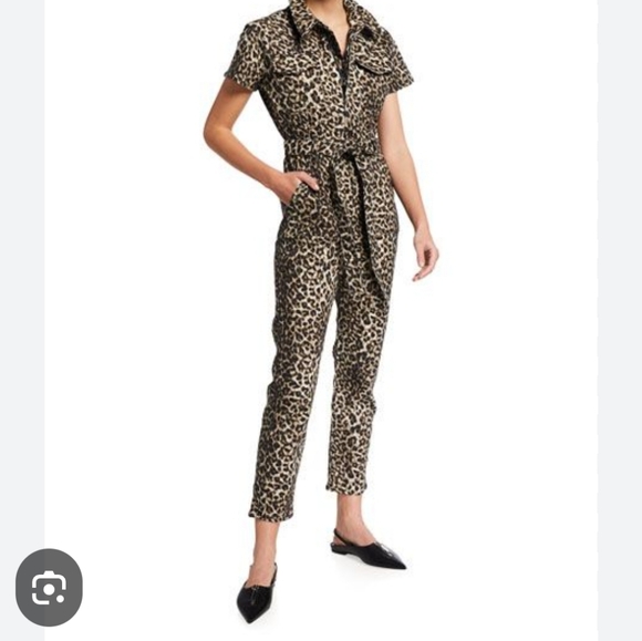 Good American Pants - Good American leopard jumpsuit